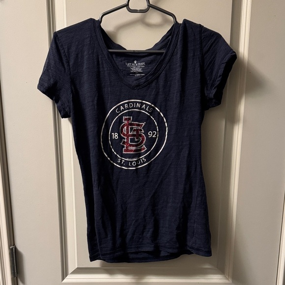 Cardinals Women's Navy Short Sleeve Tee - Picture 1 of 4
